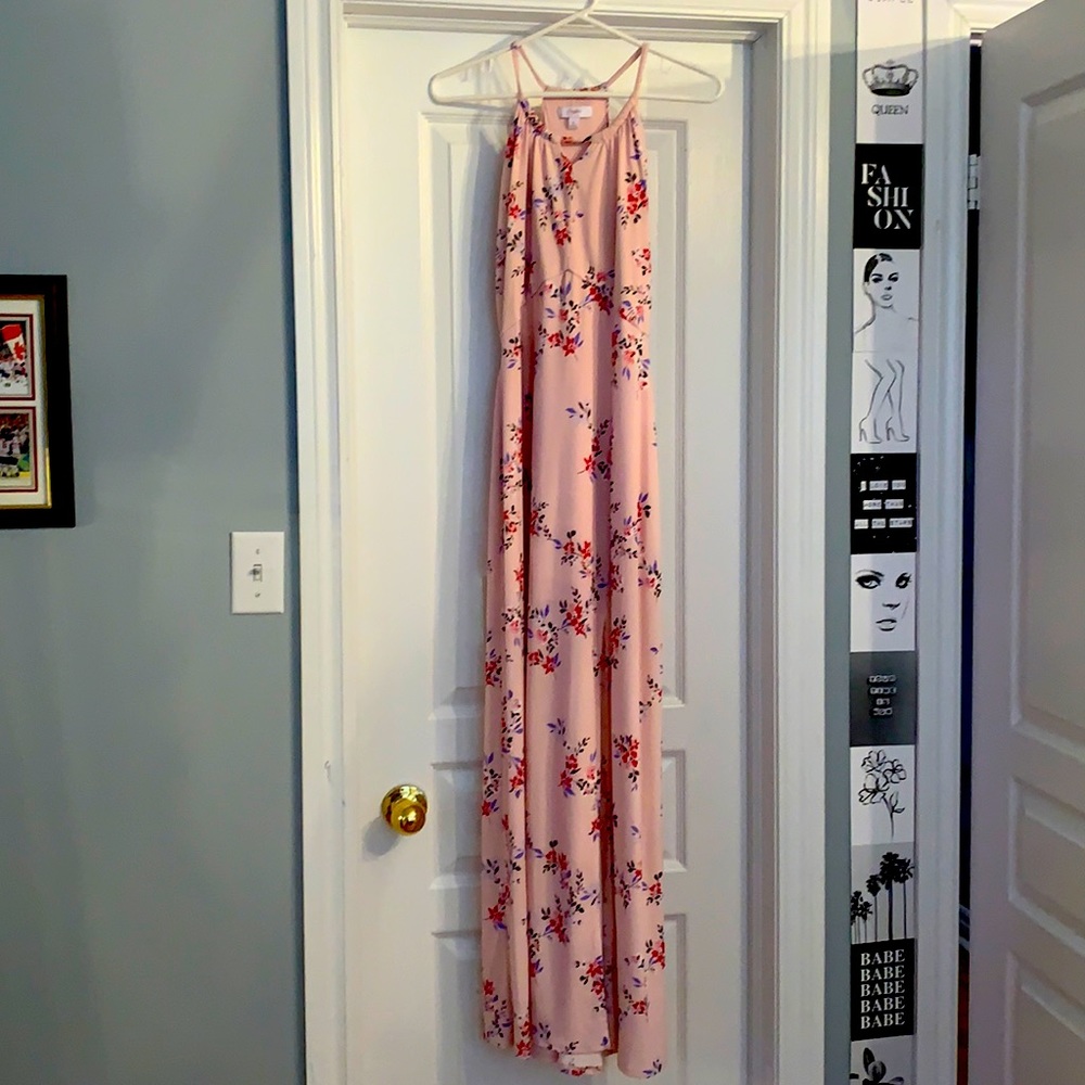 Floral pink dress, women’s, size small, candies.